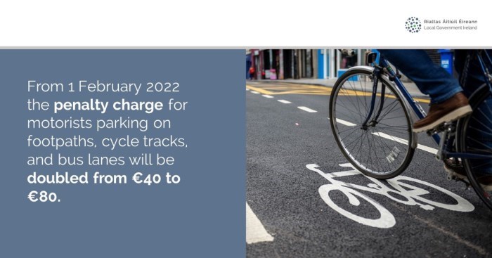 Parking on Footpaths-Increase in Fines