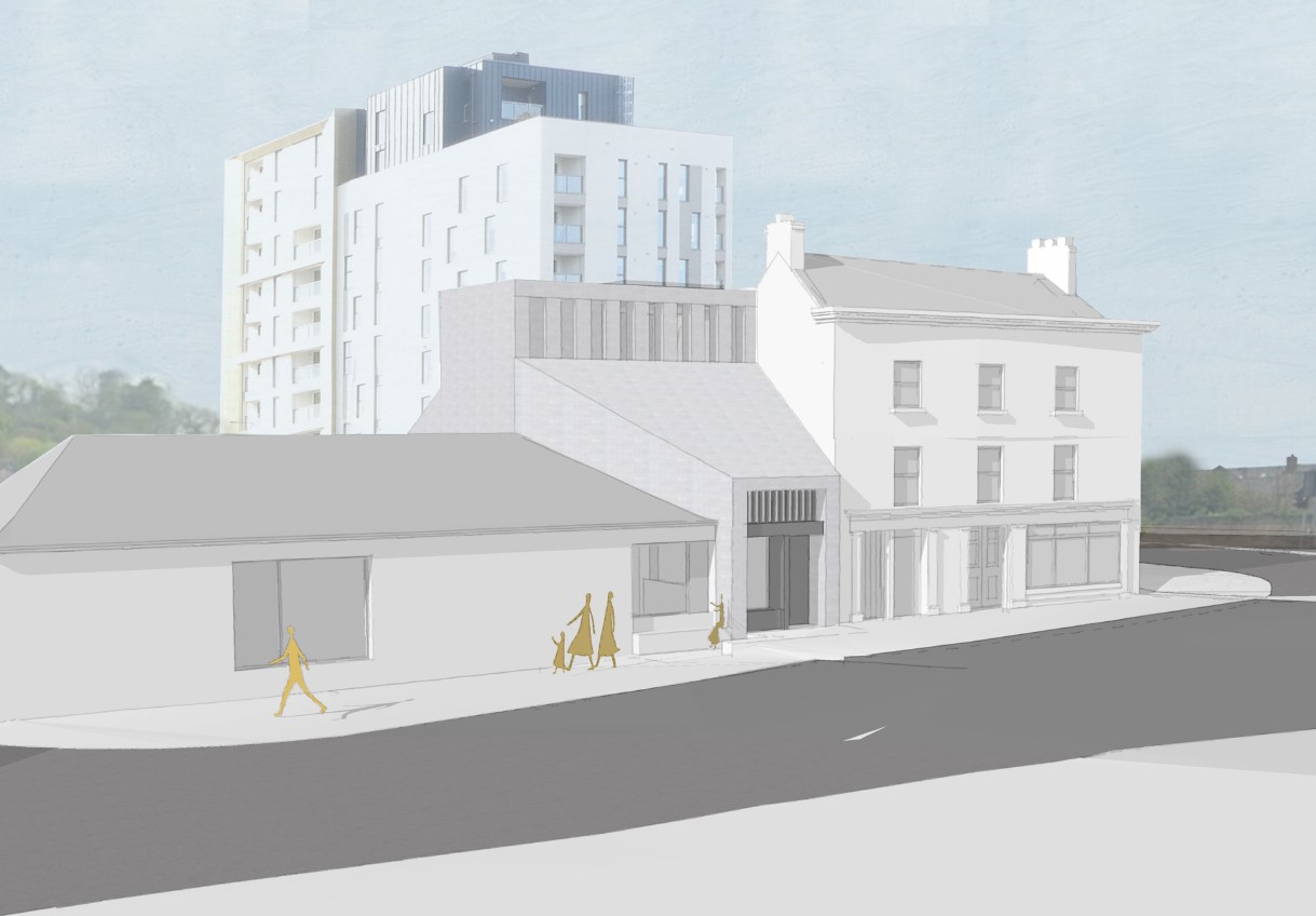 Exterior view of West Gate House in Drogheda