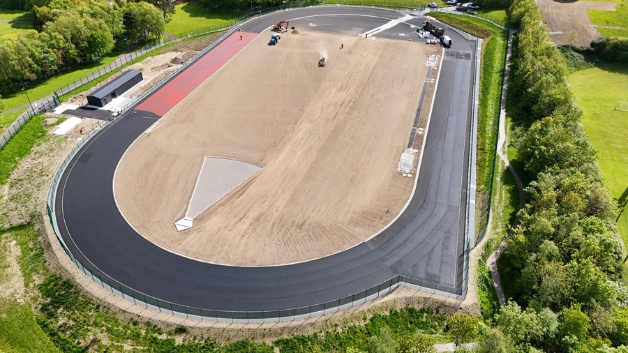 Progress at Dundalk Athletics Track
