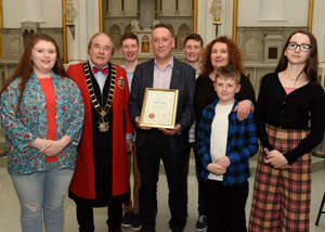 Anthony with the Mayor thumbnail