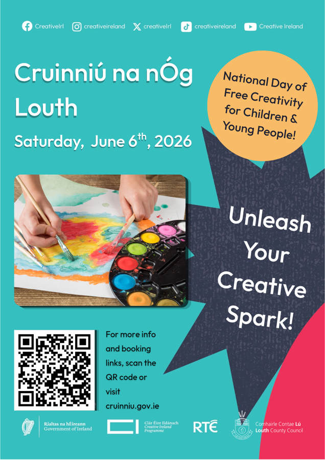 Cruinniú na nÓg 2026 Scan QR Code for full programme of events